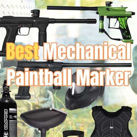 mechanical paintball markers.